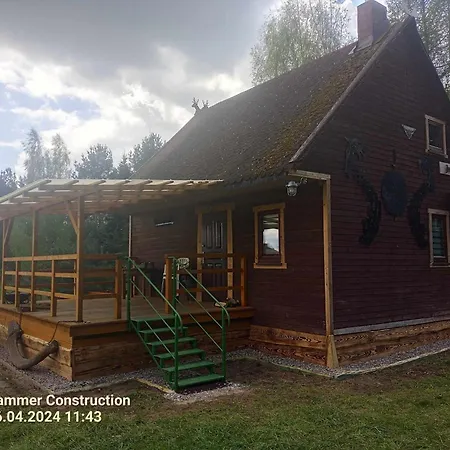 Etno Baza - Domek Pod Lasem Przy Jeziorze Na Mazurach Jagodne Wielkie Exterior photo